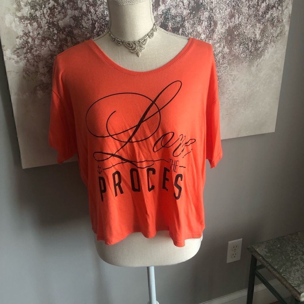 Flag nor sale crop top T-shirt limited rare retro sleeve shirt sold out